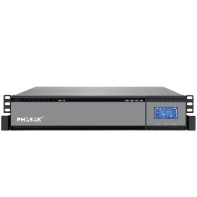 SAI Online Phasak Rack 19" 2000 VA Online LCD/ 2000VA-1800W/ 4 Salidas/ Formato Rack