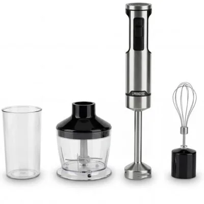 Batidora de mano Princess 221236/ 1500W/ 5 Velocidad/ Capacidad 0.8L/ Incluye Picadora y Batidor