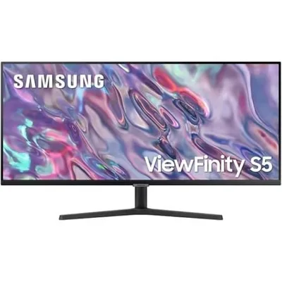 Monitor Profesional Ultrapanorámico Samsung ViewFinity S5 S34C500GAU 34"/ UWQHD/ Negro