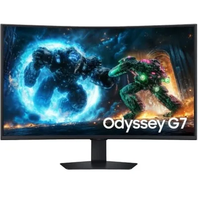 Monitor Gaming Curvo Samsung Odyssey G7 G75F 37"/ 4K/ 1ms/ 165Hz/ VA/ Regulable en altura/ Negro