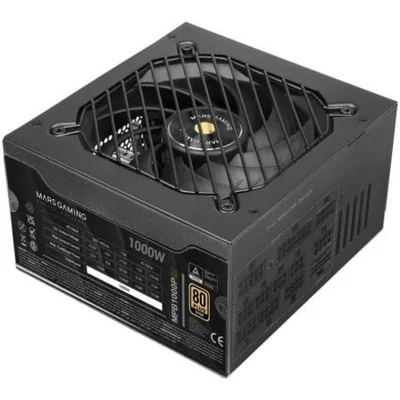 Fuente de Alimentación Mars Gaming MPB1000PSI/ 1000W/ Ventilador 14cm/ ATX 3.1/ PCIe 5.1/ 80 Plus Gold