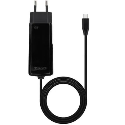 Cargador de Portátil GaN TooQ TQLC-USBCGAN45PD-C USB Tipo-C/ 45W/ Automático/ Voltaje 5-20V