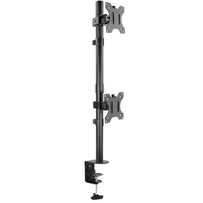 Soporte de Mesa para 2 Monitores TooQ DB1233TNV-B/ Giratorio/ Inclinable/ hasta 8kg