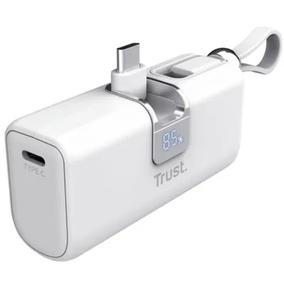 Powerbank 5000mAh Trust Pacto 26105/ 18W/ Blanca