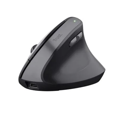 Ratón Vertical Inalámbrico Trust Bayo II/ Batería recargable/ Hasta 2400 DPI