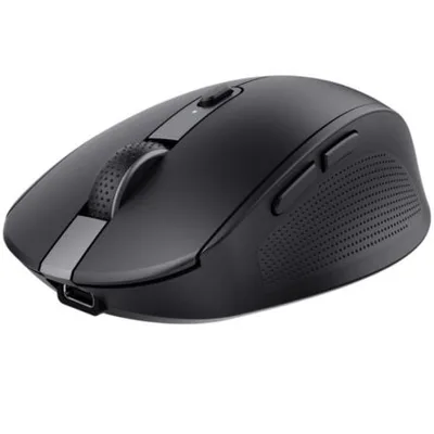 Ratón Inalámbrico Trust Ozaa Compact Wireless/ Batería recargable/ Hasta 3200 DPI/ Negro