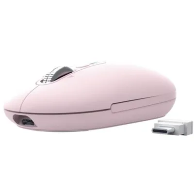 Ratón Inalámbrico Trust Seron 26206/ Batería recargable/ Hasta 3200 DPI/ Rosa