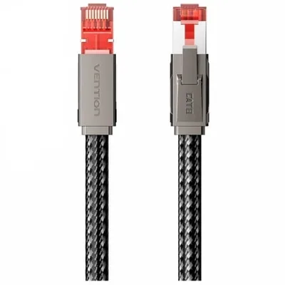 Cable de Red RJ45 SFTP Vention IKMHI Cat.8/ Gaming/ 3m/ Gris