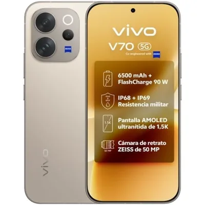 Smartphone Vivo V70 8GB/ 512GB/ 6.59"/ 5G/ Gris
