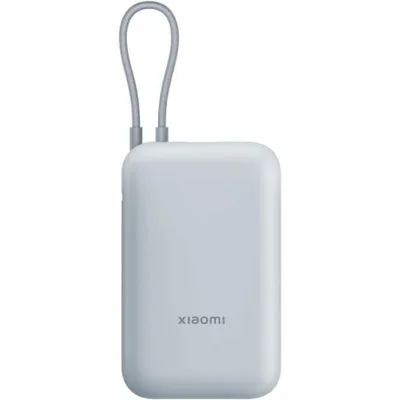Powerbank 10000mAh Xiaomi Power Bank Integrated Cable/ 22.5W/ Azul/ Incluye Cable USB Tipo-C