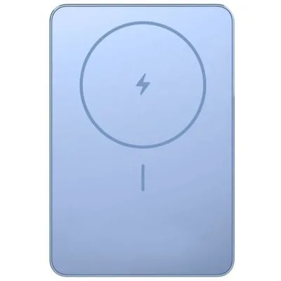 Powerbank 5000mAh Xiaomi Super Slim Magnetic Power Bank 5000/ Wireless/ Azul/ Incluye Cable USB Tipo-C