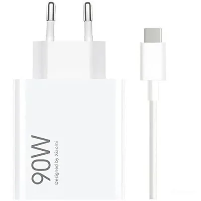 Cargador de Pared GaN Xiaomi 90W HyperCharge Combo (Type-A)/ 1xUSB + Cable USB Tipo-C/ 90W