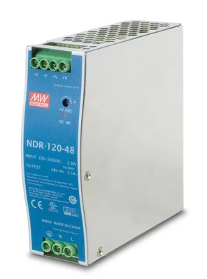 PLANET PWR-120-48 unidad de fuente de alimentación 120 W Azul, Gris