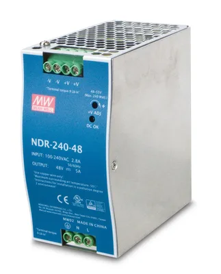 PLANET PWR-240-48 unidad de fuente de alimentación 240 W Azul, Gris