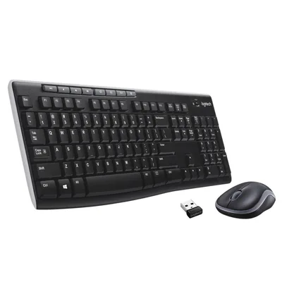 Logitech MK270 teclado Ratón incluido Hogar RF inalámbrico QWERTY Holandés Negro