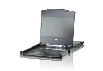 ATEN CL6708MW-ATA-AG consola de rack 43,9 cm (17.3") 1920 x 1080 Pixeles Metal, Plástico Negro 1U