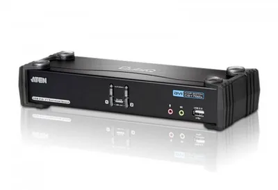ATEN 2-Port USB DVI Dual Link/CH7.1 Audio KVMP Switch