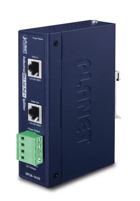 PLANET IPOE-162S divisor de red Azul Energía sobre Ethernet (PoE)