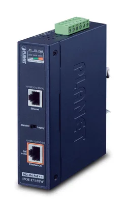 PLANET IPOE-171-95W switch Gigabit Ethernet (10/100/1000) Energía sobre Ethernet (PoE) Azul