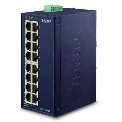 PLANET ISW-1600T switch No administrado Fast Ethernet (10/100) Azul