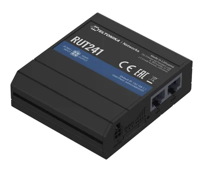 Router de red celular Teltonika RUT241 Negro Aluminio Plástico Wi-Fi 4 4G LTE