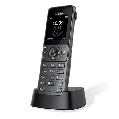 Teléfono IP Yealink W73H Negro 2 líneas TFT