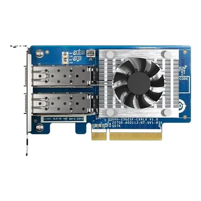 QNAP QXG-25G2SF-CX6 adaptador y tarjeta de red Interno Fibra 25000 Mbit/s