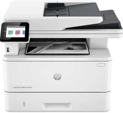 HP LaserJet Pro Impresora multifunción 4102fdn, Blanco y negro, Impresora para Pequeñas y medianas empresas, Imprima, copie, escanee y envíe por fax, Compatible