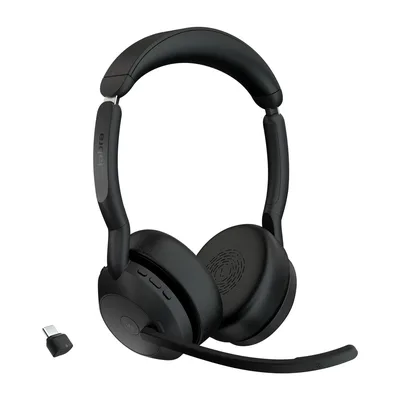 Jabra 25599-999-899 Evolve2 55 Auricular Inalámbrico de Oficina Negro