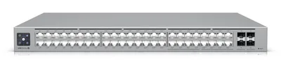 Ubiquiti USW-Pro-Max-48-PoE Interruptor UniFi de 48 puertos multi-gigabit PoE++, con características de capa 3 y etherlighting.