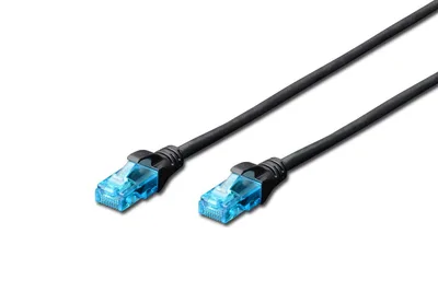 Digitus DK-1512-030/BL cable de red Negro 3 m Cat5e U/UTP (UTP)