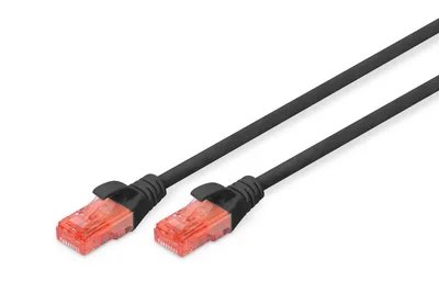 Digitus DK-1617-005/BL cable de red Negro 0,5 m Cat6 U/UTP (UTP)