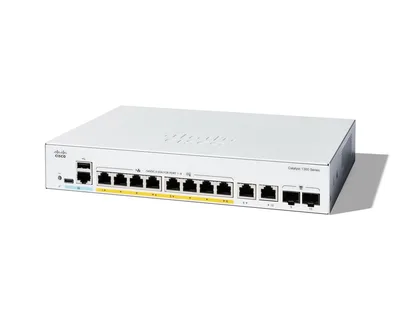 Cisco C1300-8FP-2G Interruptor PoE Gigabit Gestionado con 8 Puertos y Protección de por Vida