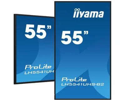 iiyama LH5541UHS-B2 pantalla de señalización Diseño de quiosco 138,7 cm (54.6") LCD 500 cd / m² 4K Ultra HD Negro Procesador incorporado 24/7