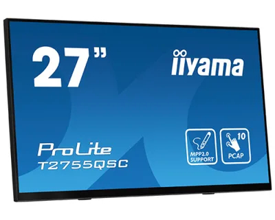 iiyama ProLite T2755QSC-B1 pantalla para PC 68,6 cm (27") 2560 x 1440 Pixeles Quad HD LCD Pantalla táctil Negro