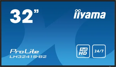 iiyama LH3241S-B2 pantalla de señalización Diseño de quiosco 80 cm (31.5") LED 350 cd / m² Full HD Negro 24/7