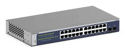 NETGEAR GS724T Gestionado L2+/L3 Gigabit Ethernet (10/100/1000) 1U Azul, Gris