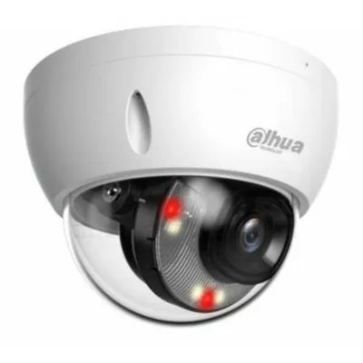 Dahua IPC-HDBW2449E-S-IL-0280B Cámara de red de domo de 4MP Smart Dual Light, de foco fijo, WizSense