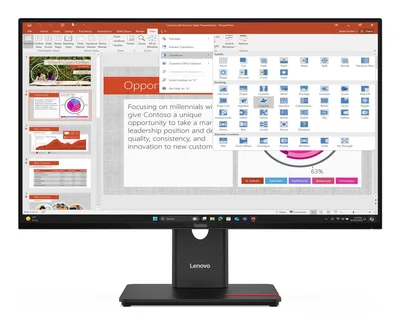 LENOVO ThinkVision T27-40 68,58cm 27inch IPS 16:9 1920x1080 300cd/m2 1500:1 HDMI DP VGA USB TopSeller