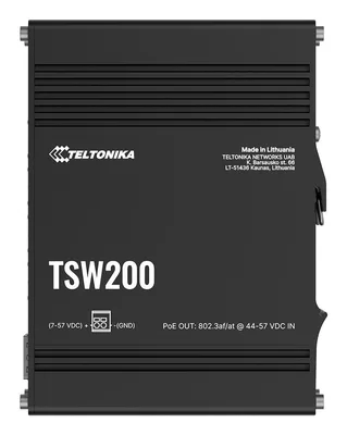 Teltonika TSW200 Interruptor Ethernet PoE+ Industrial