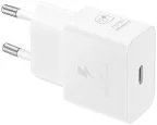 Adaptador de corriente USB-C de 25W de Samsung sin cable, blanco