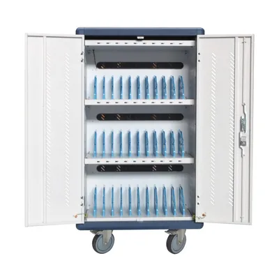 Techly I-CABINET-30DUTY Armario de carga para 30 tabletas 30 puertos USB 5V 30 enchufes AC