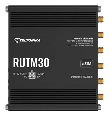 Teltonika RUTM30 Enrutador celular industrial 5G Wi-Fi, eSIM