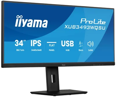 iiyama XUB3493WQSU-B6 34" UW panel IPS 3440x1440 120Hz 21:9 400cd/m 1000:1 1ms