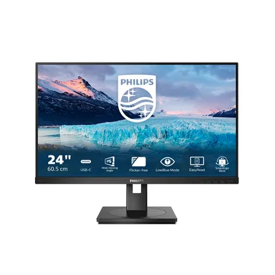 Philips S Line 243S1/00 pantalla para PC 60,5 cm (23.8") 1920 x 1080 Pixeles Full HD LCD Negro
