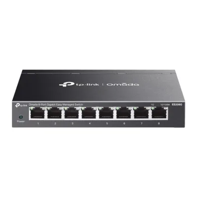 TP-Link Omada ES208G switch Gestionado L2 Gigabit Ethernet (10/100/1000) Negro