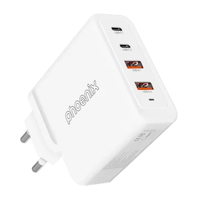Cargador tipo c 100w gan phoenix universal para portatil tablet o smartphone carga rapida