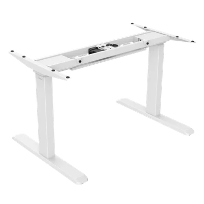 Signa estructura ajustable para escritorio doble motor y 3 segmentos blanca