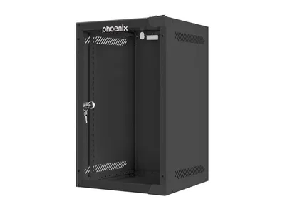 Armario rack phoenix 9u 280x310x470 mural 10'' hasta 20 kg negro