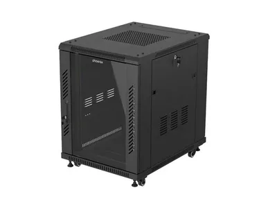 Armario rack phoenix 15u 600x800 servidor 19'' alta densidad negro